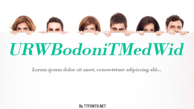 URWBodoniTMedWid example