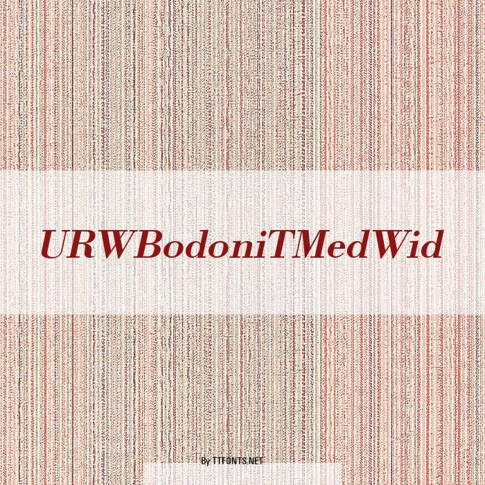 URWBodoniTMedWid example