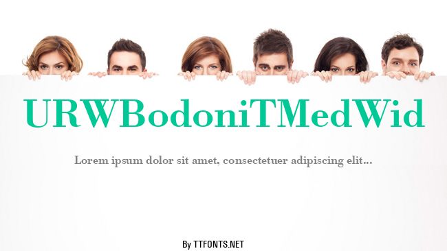 URWBodoniTMedWid example