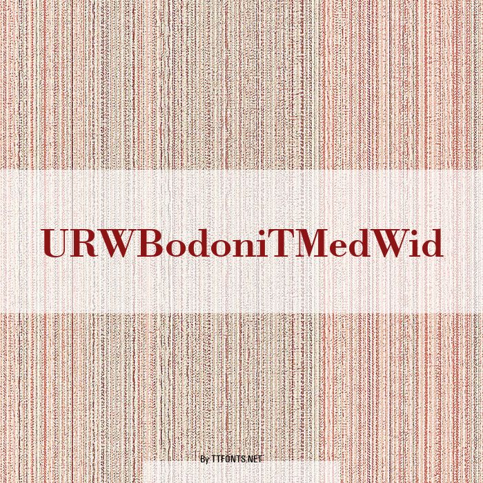 URWBodoniTMedWid example