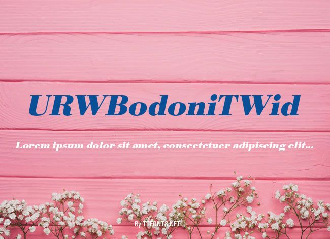 URWBodoniTWid example