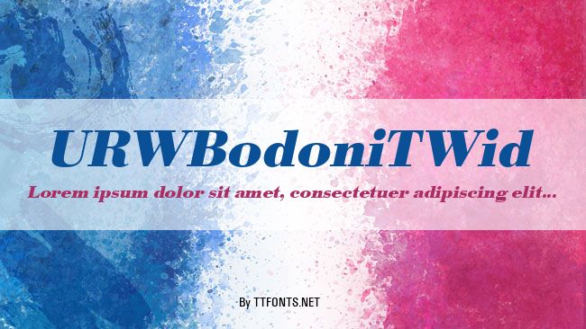URWBodoniTWid example