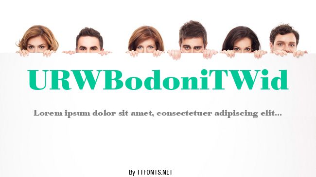 URWBodoniTWid example