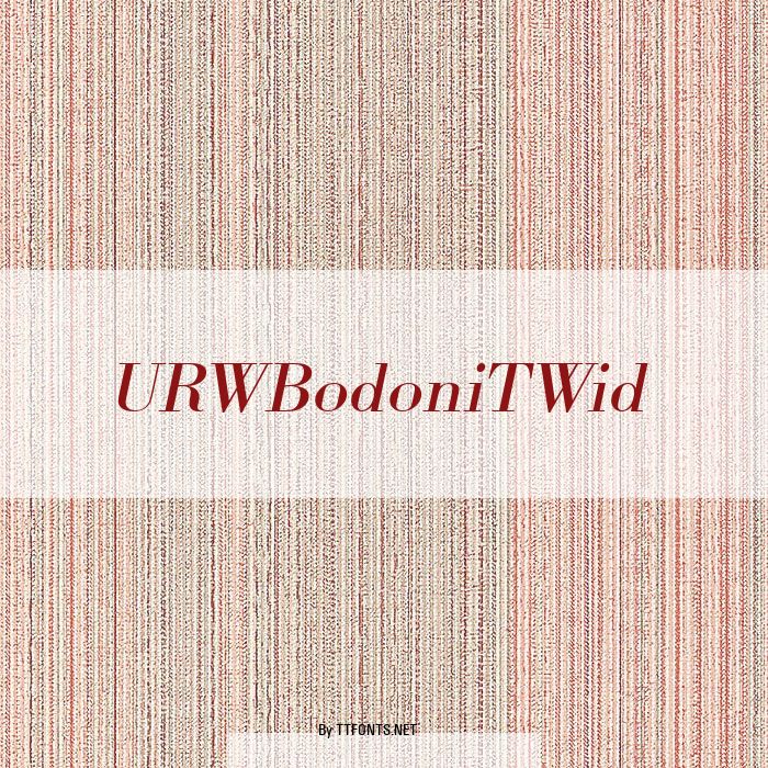 URWBodoniTWid example