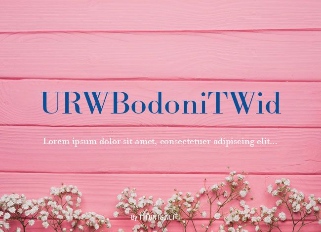 URWBodoniTWid example