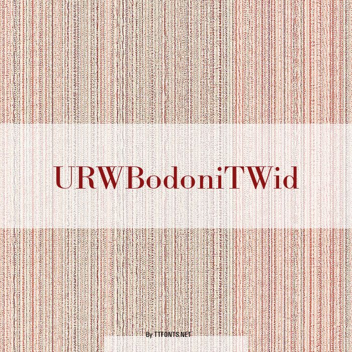 URWBodoniTWid example