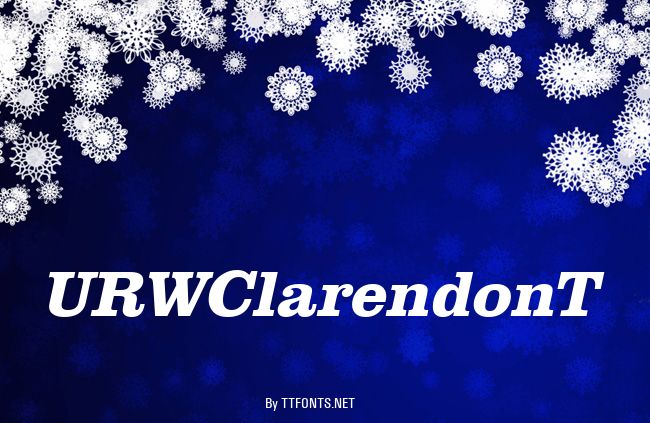 URWClarendonT example