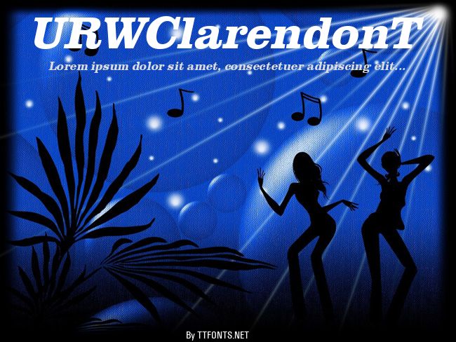 URWClarendonT example
