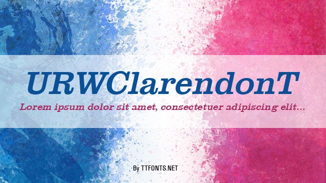 URWClarendonT example