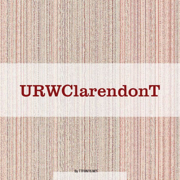 URWClarendonT example