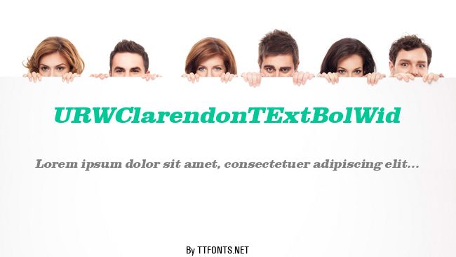 URWClarendonTExtBolWid example