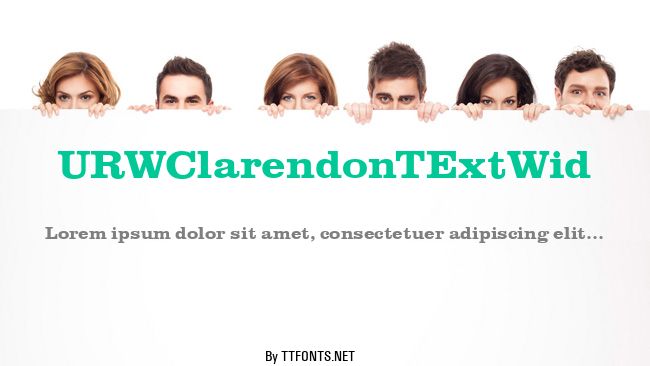URWClarendonTExtWid example