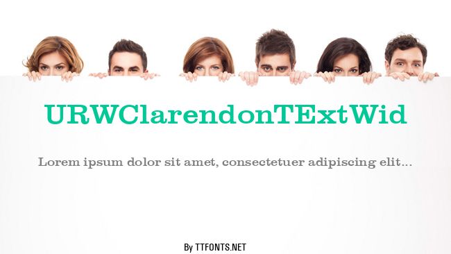 URWClarendonTExtWid example