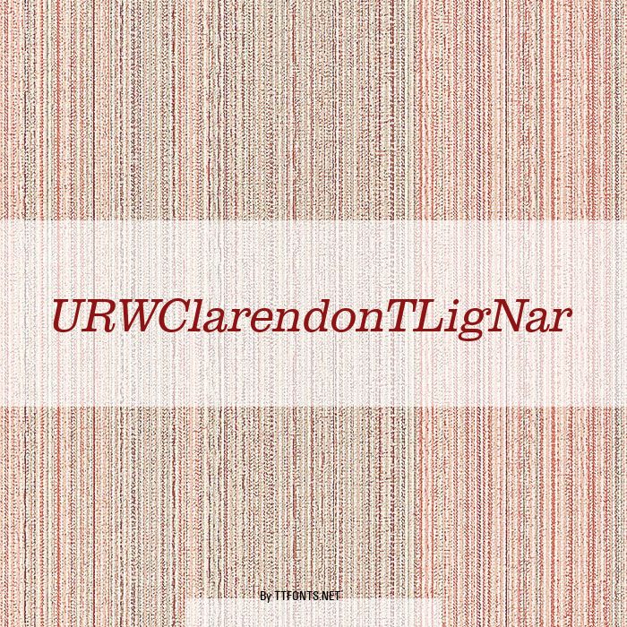 URWClarendonTLigNar example
