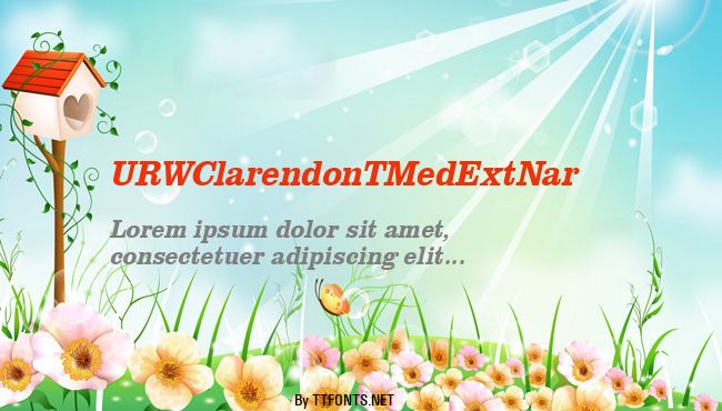 URWClarendonTMedExtNar example