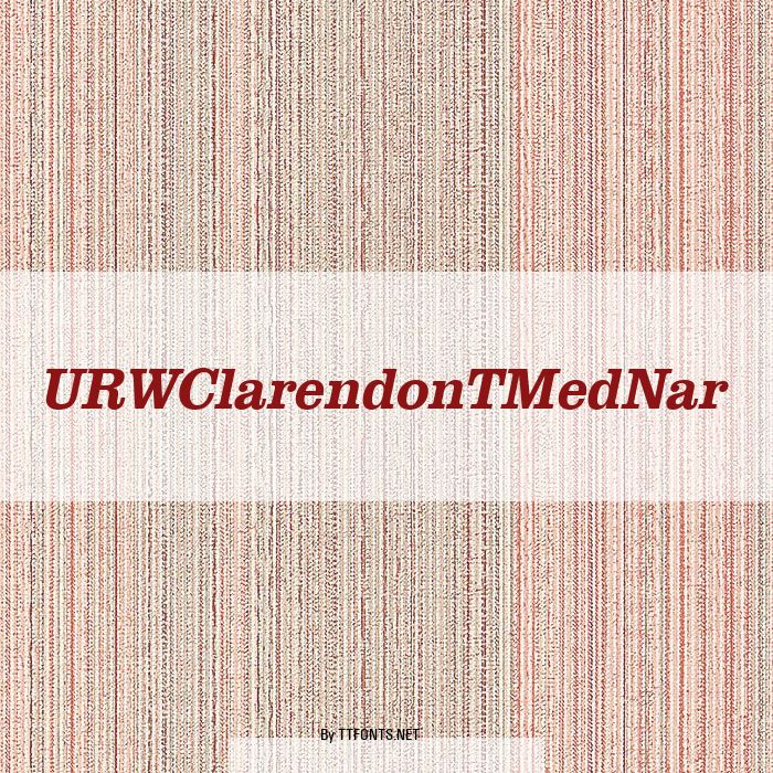 URWClarendonTMedNar example