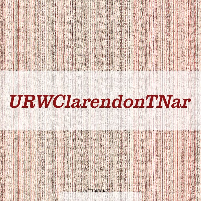 URWClarendonTNar example