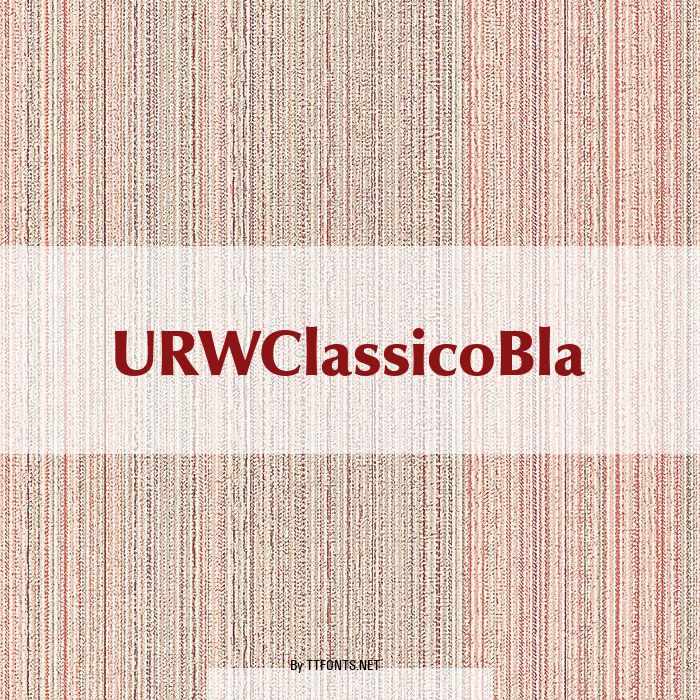 URWClassicoBla example