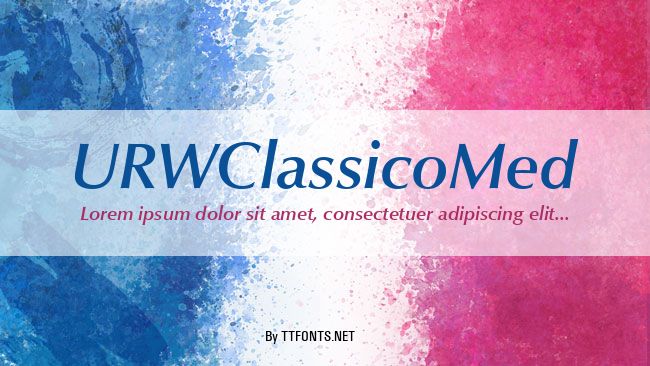 URWClassicoMed example