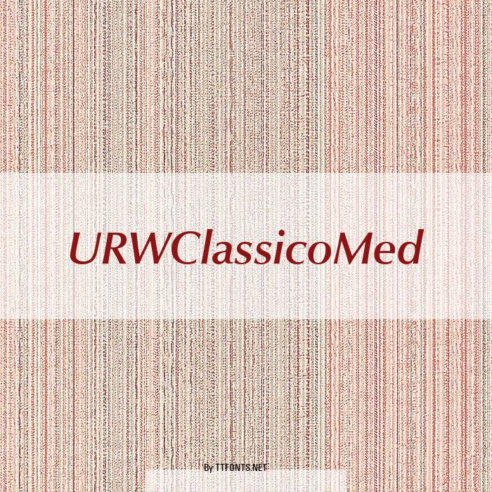 URWClassicoMed example