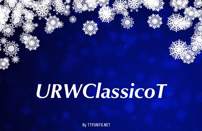 URWClassicoT example