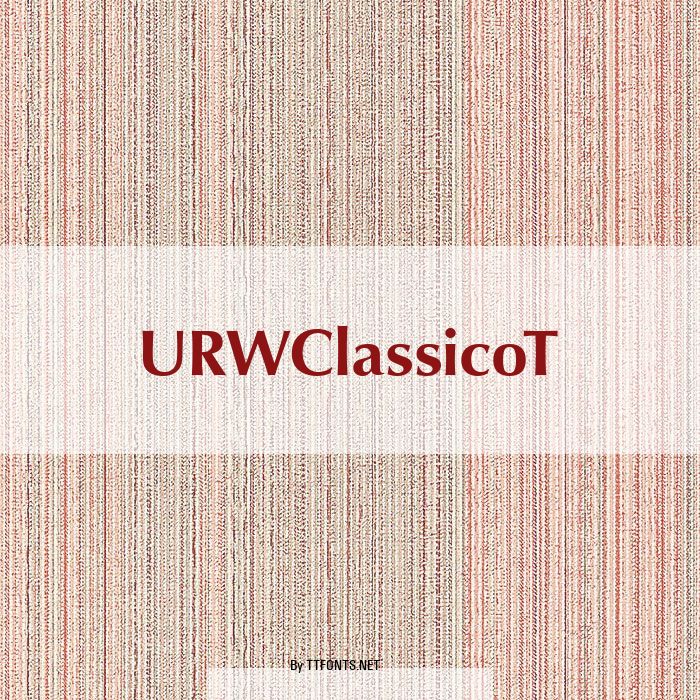 URWClassicoT example