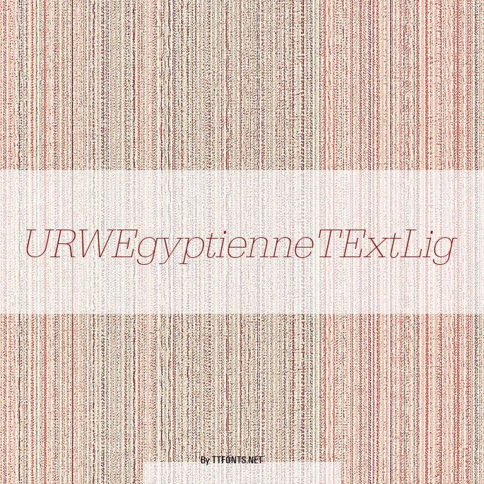 URWEgyptienneTExtLig example