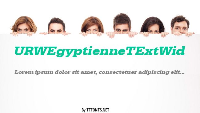 URWEgyptienneTExtWid example