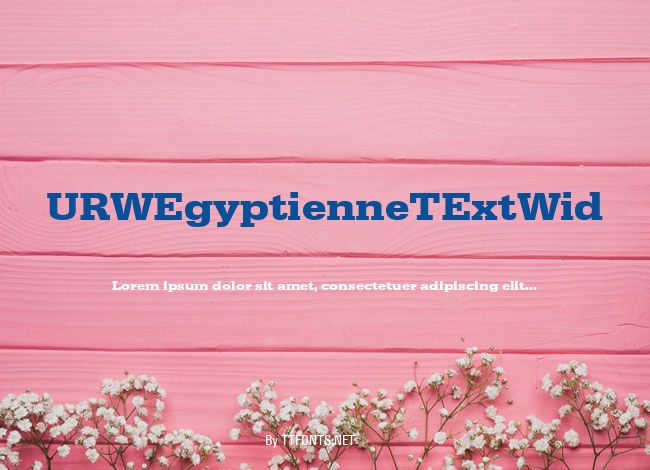 URWEgyptienneTExtWid example
