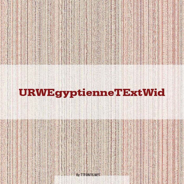 URWEgyptienneTExtWid example