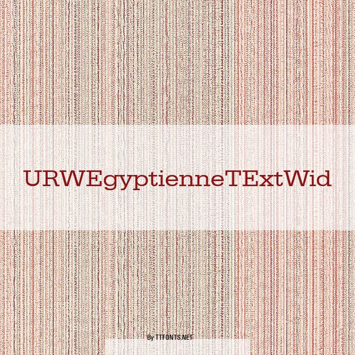 URWEgyptienneTExtWid example