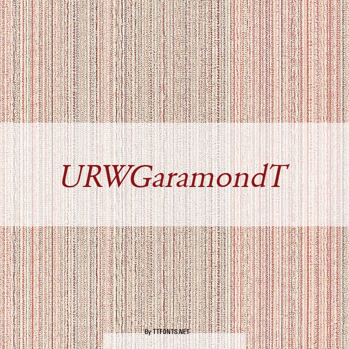 URWGaramondT example