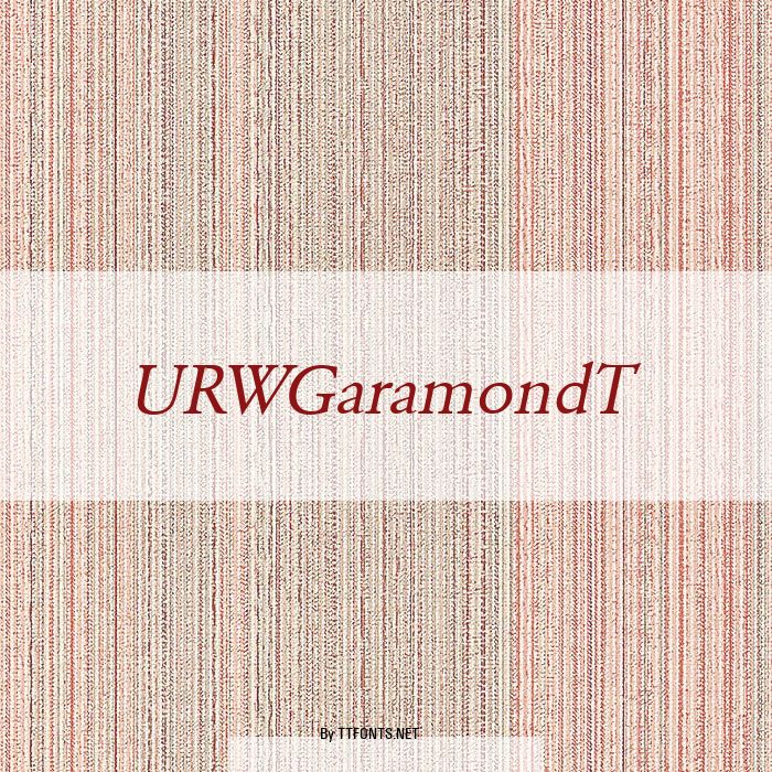 URWGaramondT example