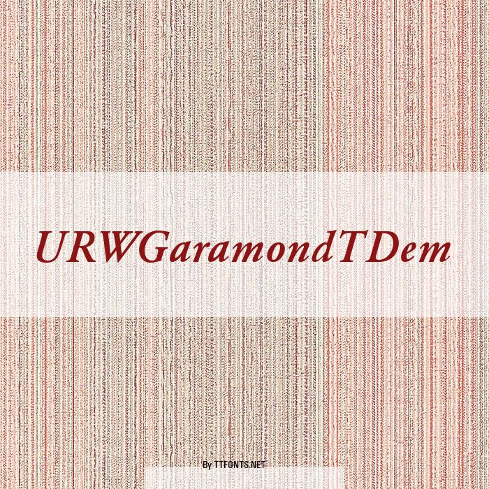 URWGaramondTDem example