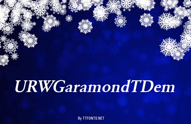 URWGaramondTDem example
