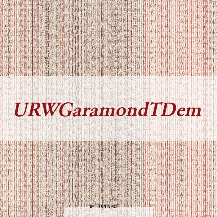 URWGaramondTDem example
