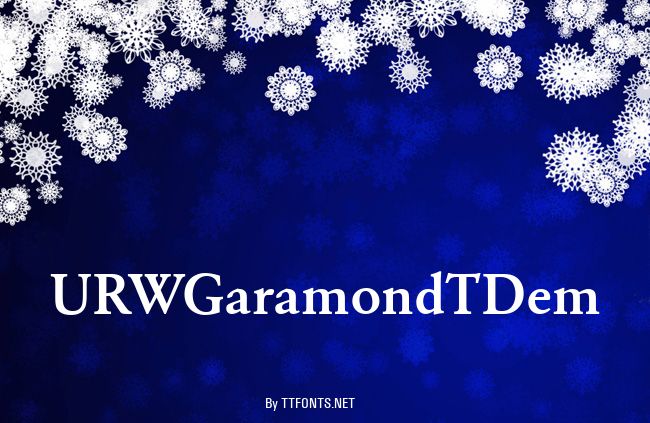 URWGaramondTDem example