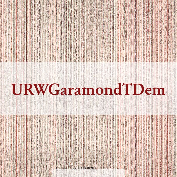 URWGaramondTDem example