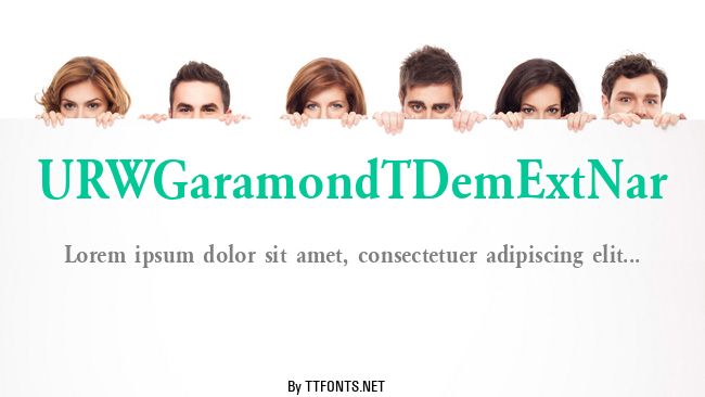 URWGaramondTDemExtNar example