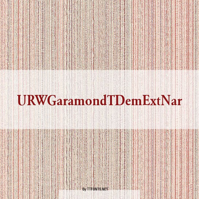 URWGaramondTDemExtNar example
