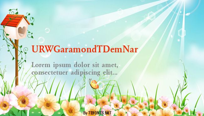 URWGaramondTDemNar example