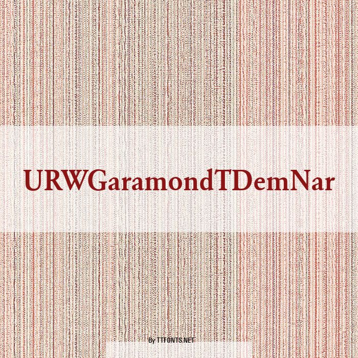 URWGaramondTDemNar example
