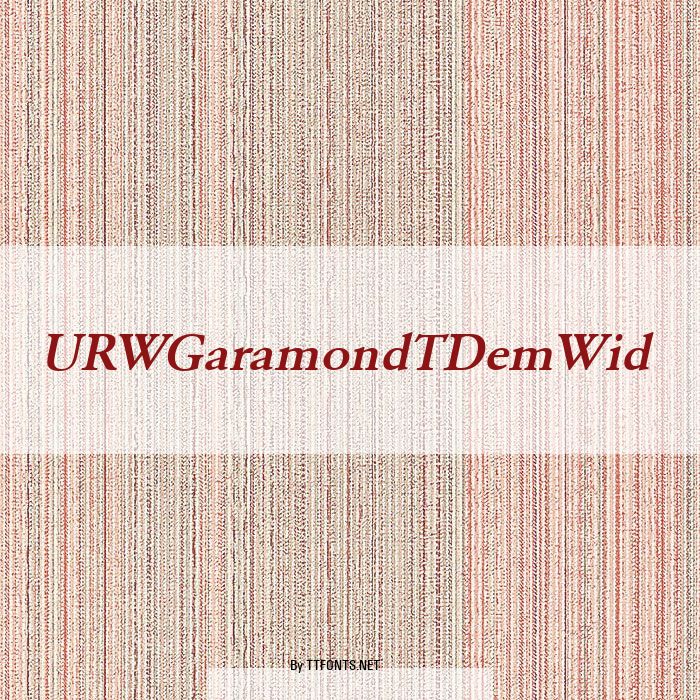 URWGaramondTDemWid example