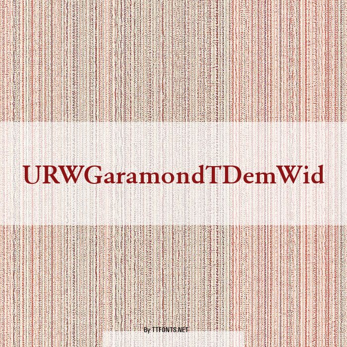 URWGaramondTDemWid example