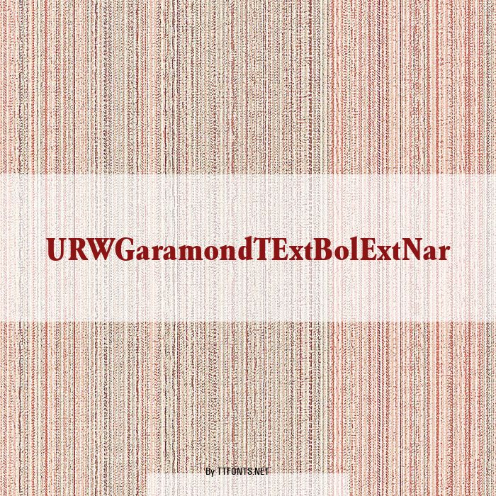 URWGaramondTExtBolExtNar example