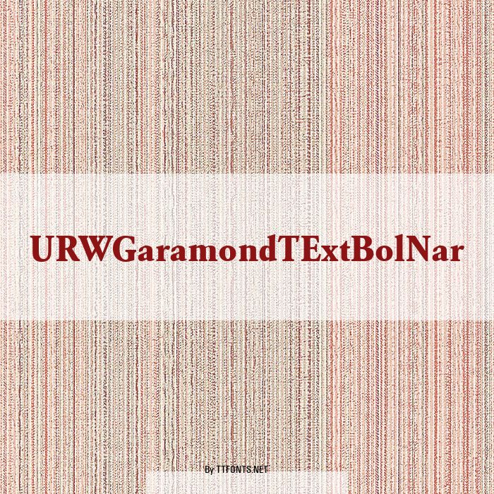 URWGaramondTExtBolNar example