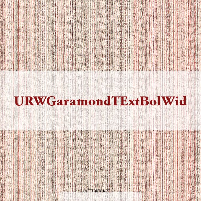URWGaramondTExtBolWid example