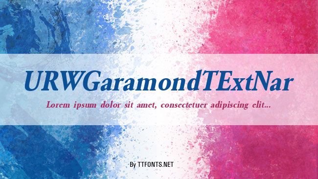 URWGaramondTExtNar example
