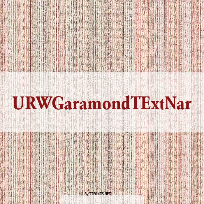 URWGaramondTExtNar example