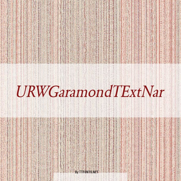 URWGaramondTExtNar example